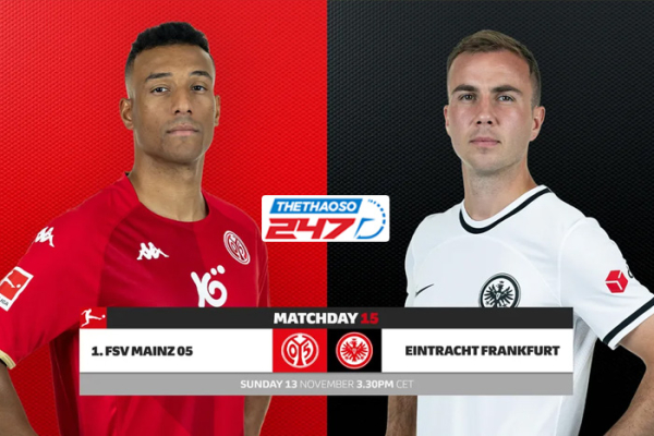 Soi kèo Mainz 05 vs Frankfurt, 21h30 ngày 13/11 - Bundesliga