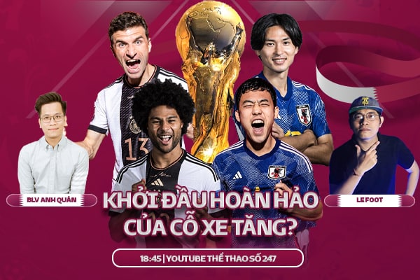 TRỰC TIẾP ĐỨC - NHẬT BẢN | WORLD CUP 2022 | BLV ANH QUÂN + BLV HOÀNG THÔNG