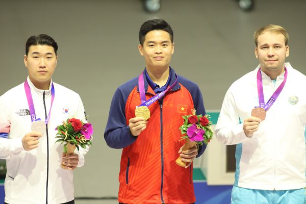 Đoàn thể thao Việt Nam có huy chương vàng đầu tiên tại ASIAD 19