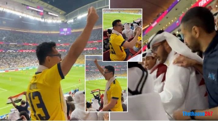 fan Ecuador khiêu khích Qatar