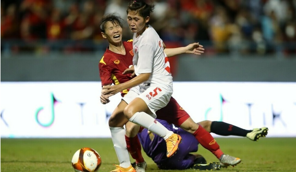 Đội tuyển nữ Việt Nam có trận đấu đầy khó khăn trước đối thủ Myanmar
