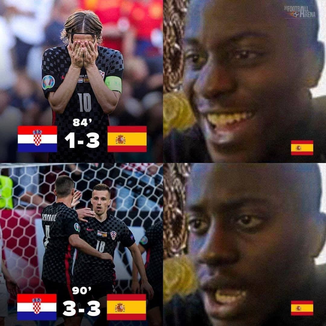 Ảnh chế Croatia vs Tây Ban Nha