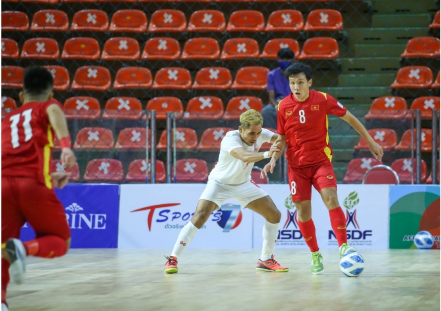 Futsal Việt Nam có hai trận hòa trước đối thủ tại giải vô địch ĐNA