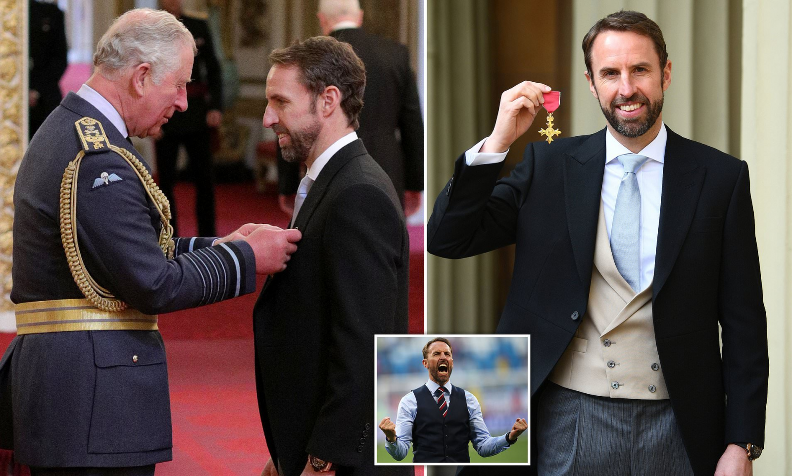 Southgate được trao tặng huân chương OBE (Sĩ quan của Đế chế Anh) vào năm 2019 sau khi đưa Tam Sư lọt vào Bán kết World Cup 2018