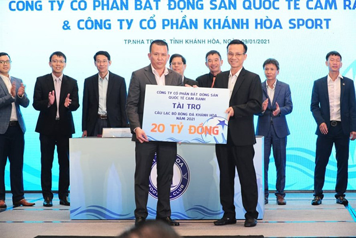 CLB Khánh Hòa được tài trợ 20 tỉ đồng dự giải hạng nhất 2021