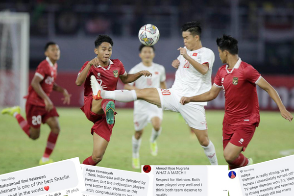 CĐV Indonesia hả hê trước chiến thắng, cho rằng U20 Việt Nam quá kiêu ngạo