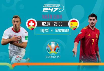 Nhận định Thuỵ Sĩ vs Tây Ban Nha, 23h00 ngày 02/07/2021 | Vòng Tứ Kết