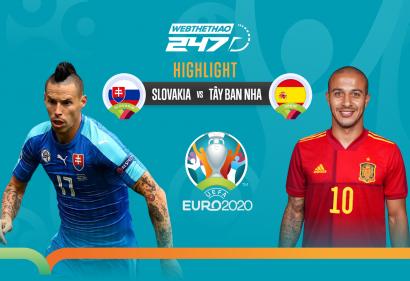 [Highlight Euro] Video bàn thắng Slovakia vs Tây Ban Nha (23h00, 23/6/2021)
