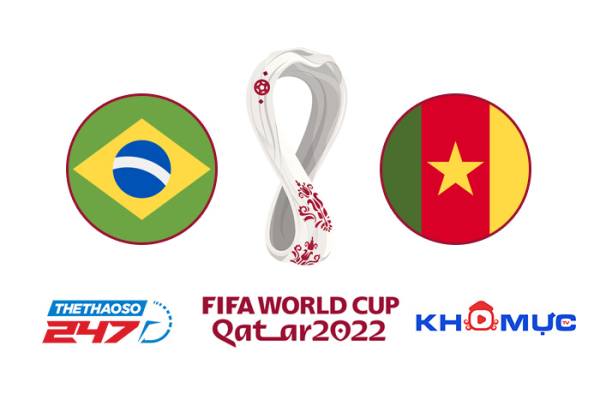 Link trực tiếp bóng đá Cameroon vs Brazil, 02h00 ngày 03/12/2022