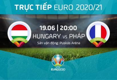 [Live] Tường thuật Hungary vs Pháp, 20h ngày 19/6/2021