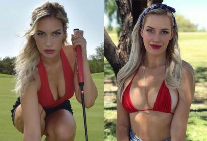 Nữ golf thủ khoe vòng 1 khủng, đạt hàng triệu follow trên Instagram
