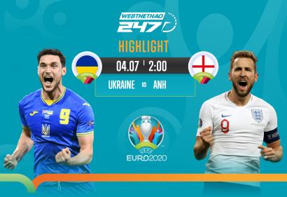 [Highlight Euro] Video bàn thắng Ukraine vs Anh (2h, 04/07/2021) | Vòng Tứ Kết